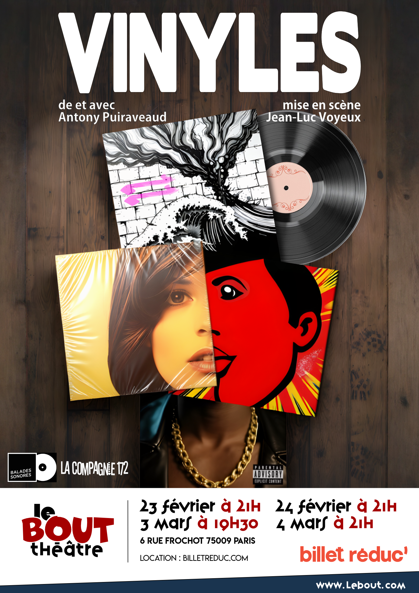 Affiche du spectacle Vinyles